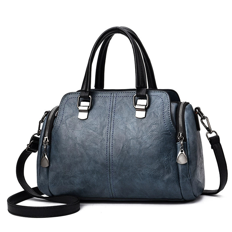 Women's Bags 2025 New Fashion Handbags Middle-Aged Women's Bags Large Capacity Soft Leather Mom Shoulder Crossbody Bag Dropshipping