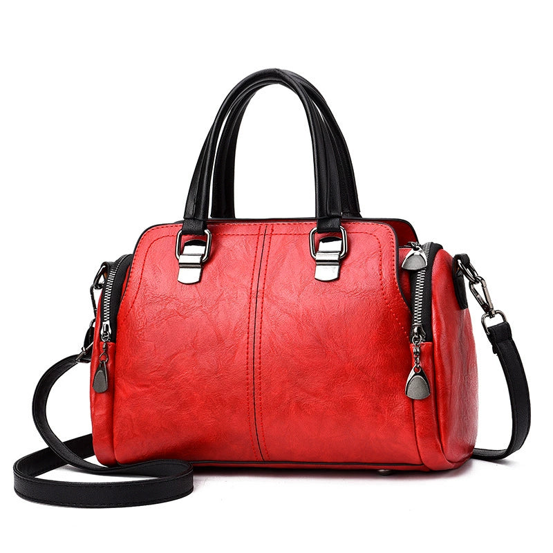 Women's Bags 2025 New Fashion Handbags Middle-Aged Women's Bags Large Capacity Soft Leather Mom Shoulder Crossbody Bag Dropshipping