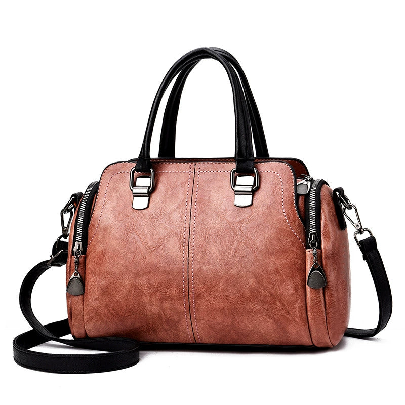 Women's Bags 2025 New Fashion Handbags Middle-Aged Women's Bags Large Capacity Soft Leather Mom Shoulder Crossbody Bag Dropshipping