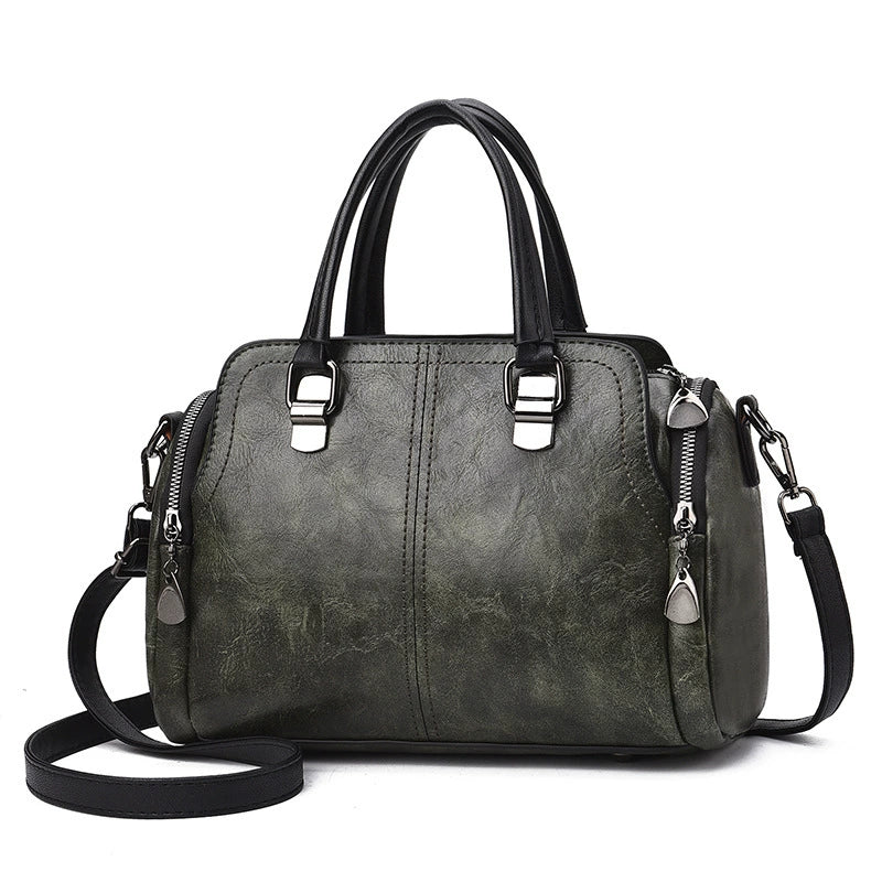 Women's Bags 2025 New Fashion Handbags Middle-Aged Women's Bags Large Capacity Soft Leather Mom Shoulder Crossbody Bag Dropshipping