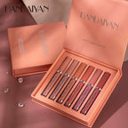 Handaiyan Cross-Border Best-Selling Matte Lip Gloss Set of 6 Pieces, Waterproof and Non-Fading, Long-Lasting Lip Gloss in European and American Styles