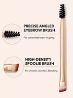 SHEGLAM Waterproof Brow Pomade - Highly Pigmented, Long-Wearing Waterproof Eyebrow Cream for Shaping and Filling with Dual-Ended Brush by Boss Brow