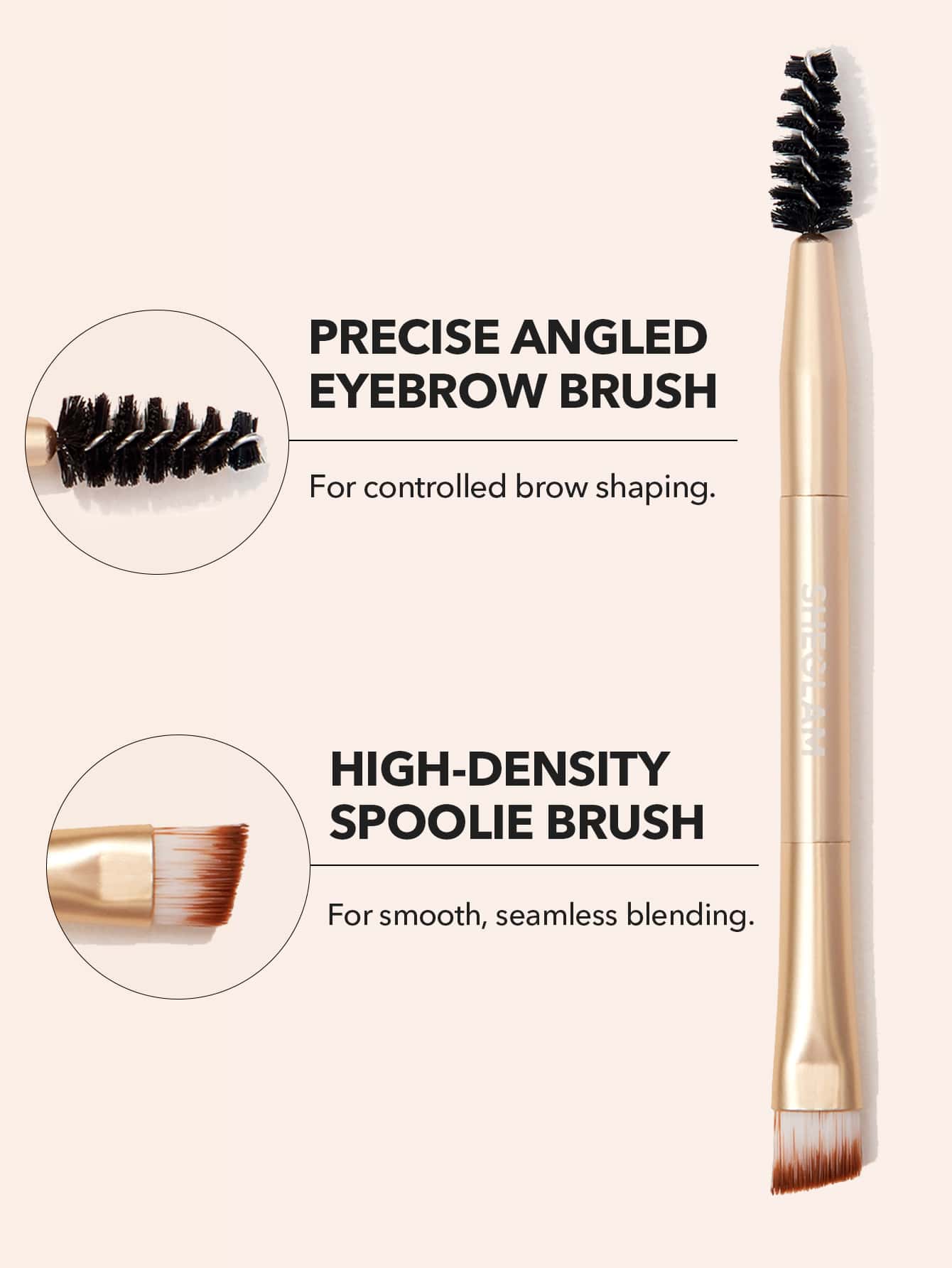 SHEGLAM Waterproof Brow Pomade - Highly Pigmented, Long-Wearing Waterproof Eyebrow Cream for Shaping and Filling with Dual-Ended Brush by Boss Brow