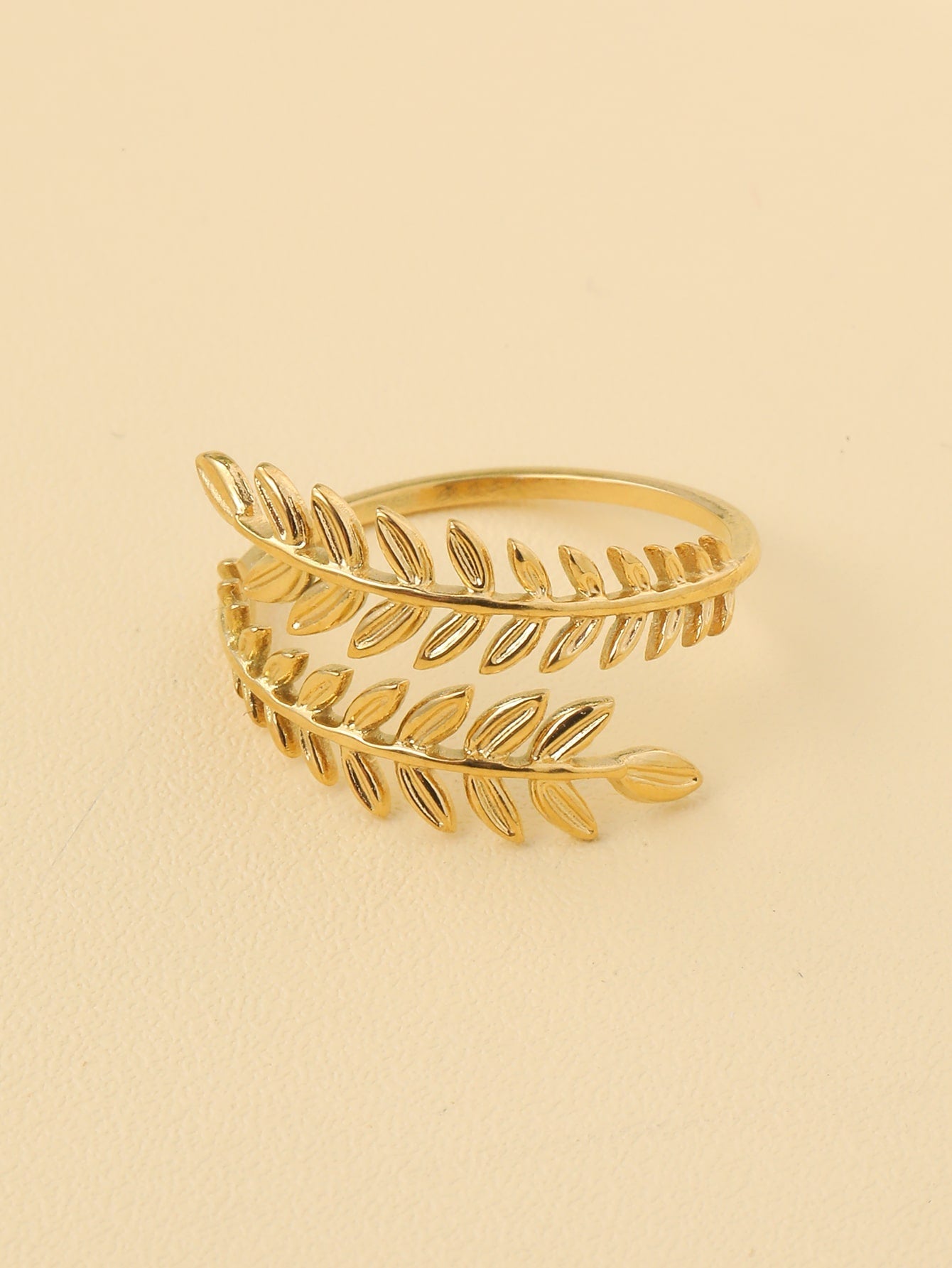 Leaf Design Open Ring