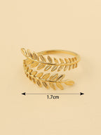 Leaf Design Open Ring