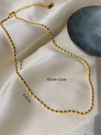 Fashion Beads Necklace Stainless Steel Simple Women's Daily Decoration 1 Piece