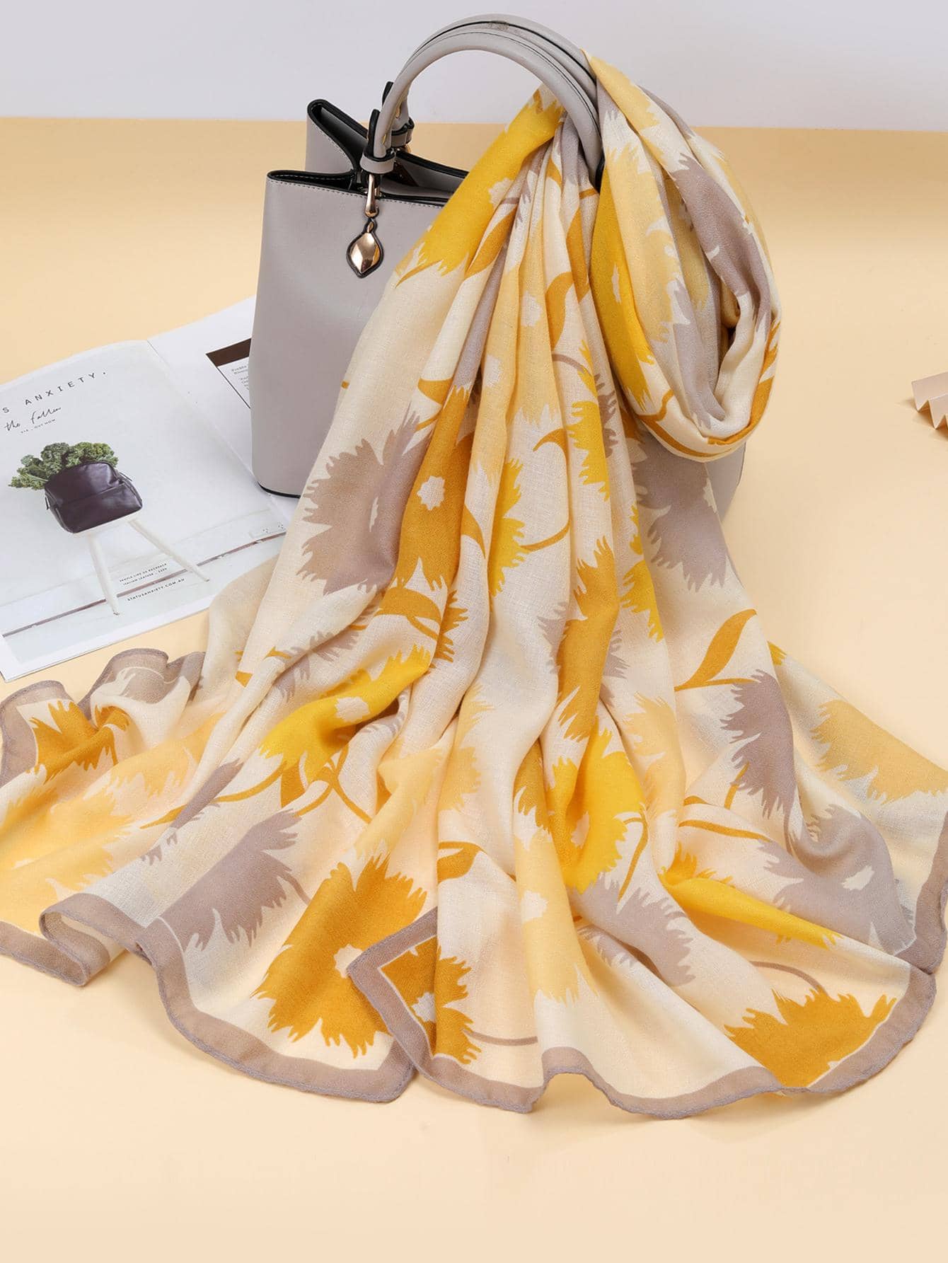 Floral Printed Shawl Scarf