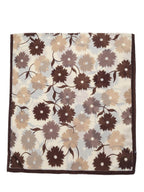 Elegant Floral Pattern Printed Shawl Scarf for Women Outdoor Walking and Shopping One Piece Khaki
