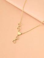 Lightweight Stainless Steel Necklace Elegant Delicate Heart Charming Korean Fashion Chain for Women Jewelry Gift