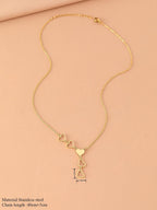 Lightweight Stainless Steel Necklace Elegant Delicate Heart Charming Korean Fashion Chain for Women Jewelry Gift