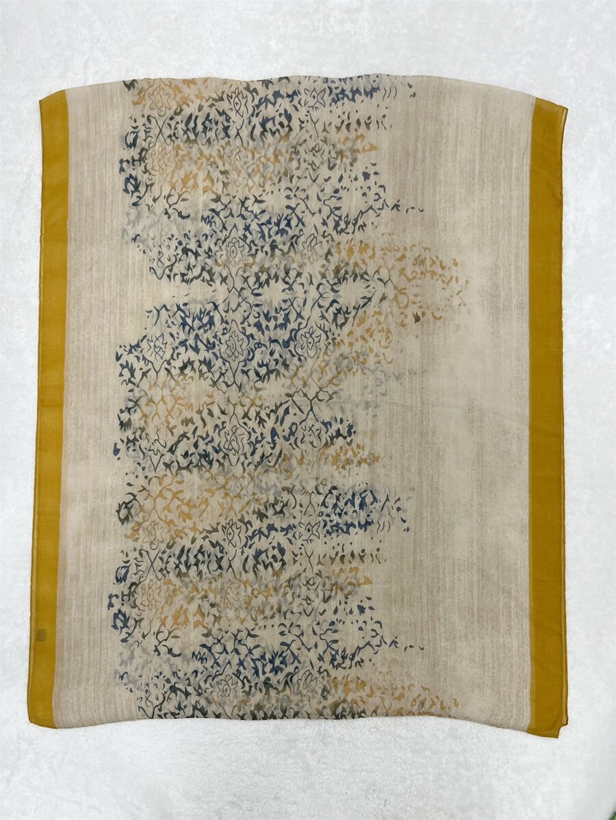 Floral Embroidered Scarf for Daily Outdoor Travel, Bohemian Style for Winter and Autumn