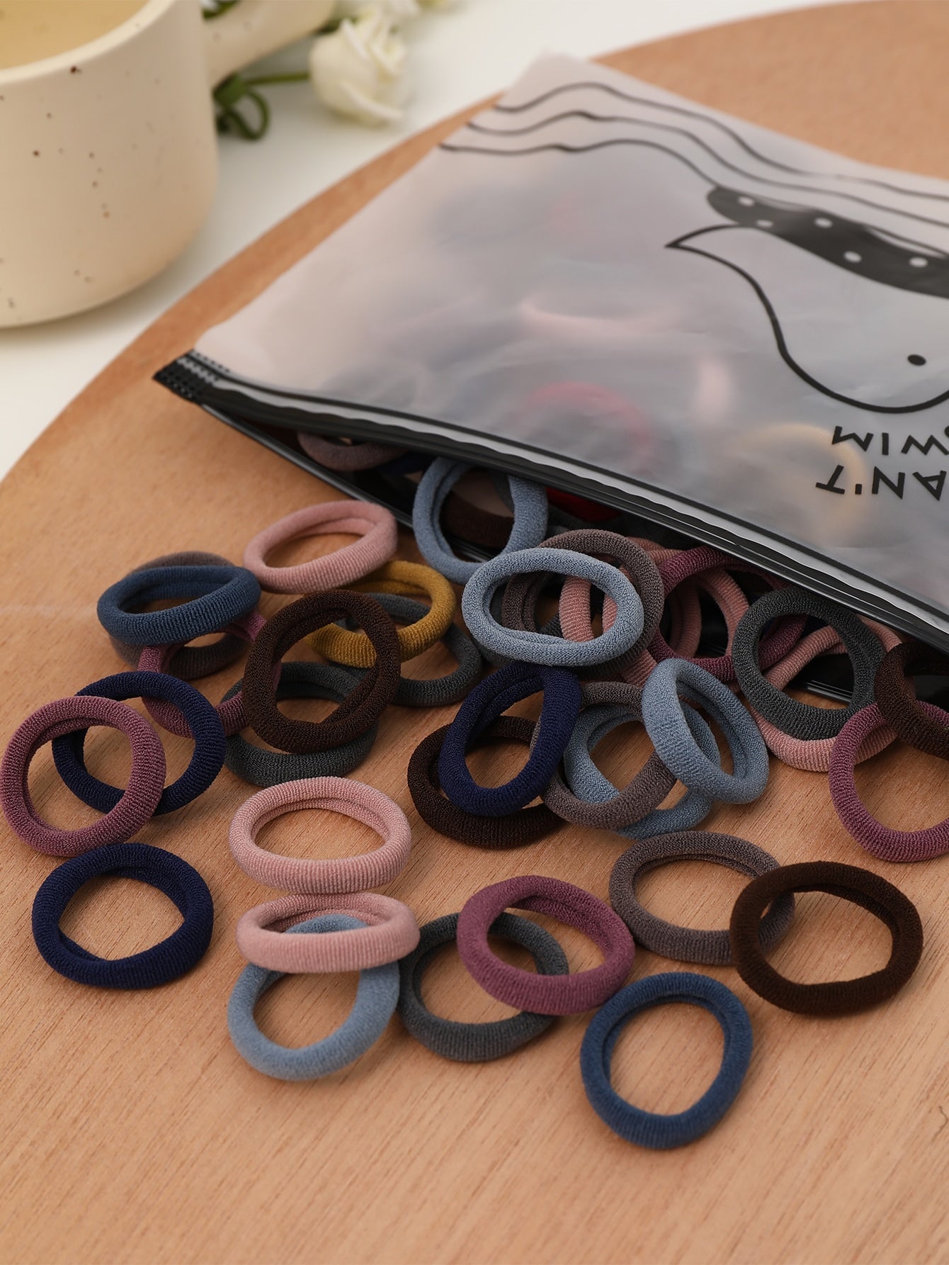100 Pieces Plain Solid Color Hair Clips