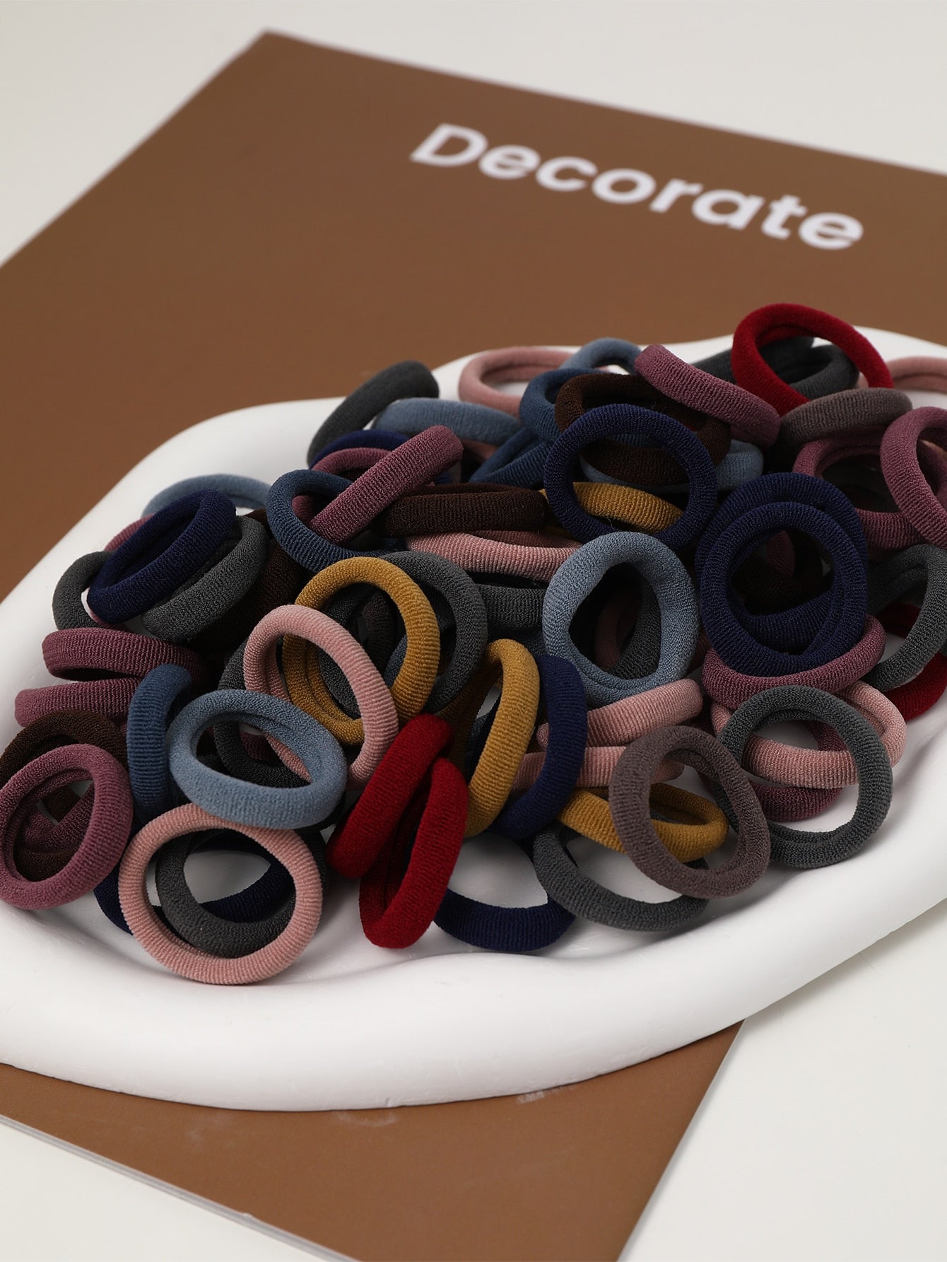 100 Pieces Plain Solid Color Hair Clips