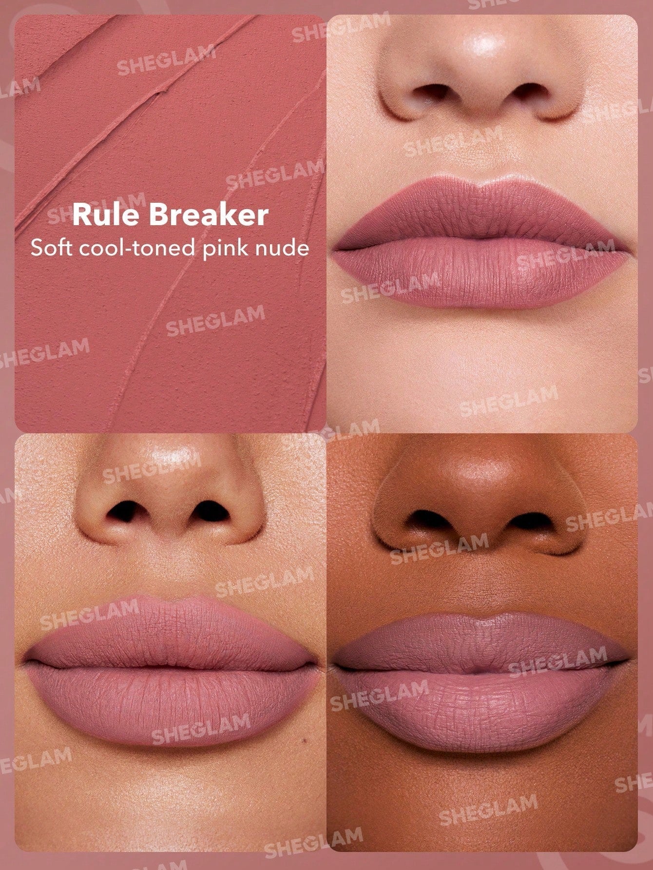 SHEGLAM Dynamatte Boom Long-Wear Matte Lipstick Rule Breaker