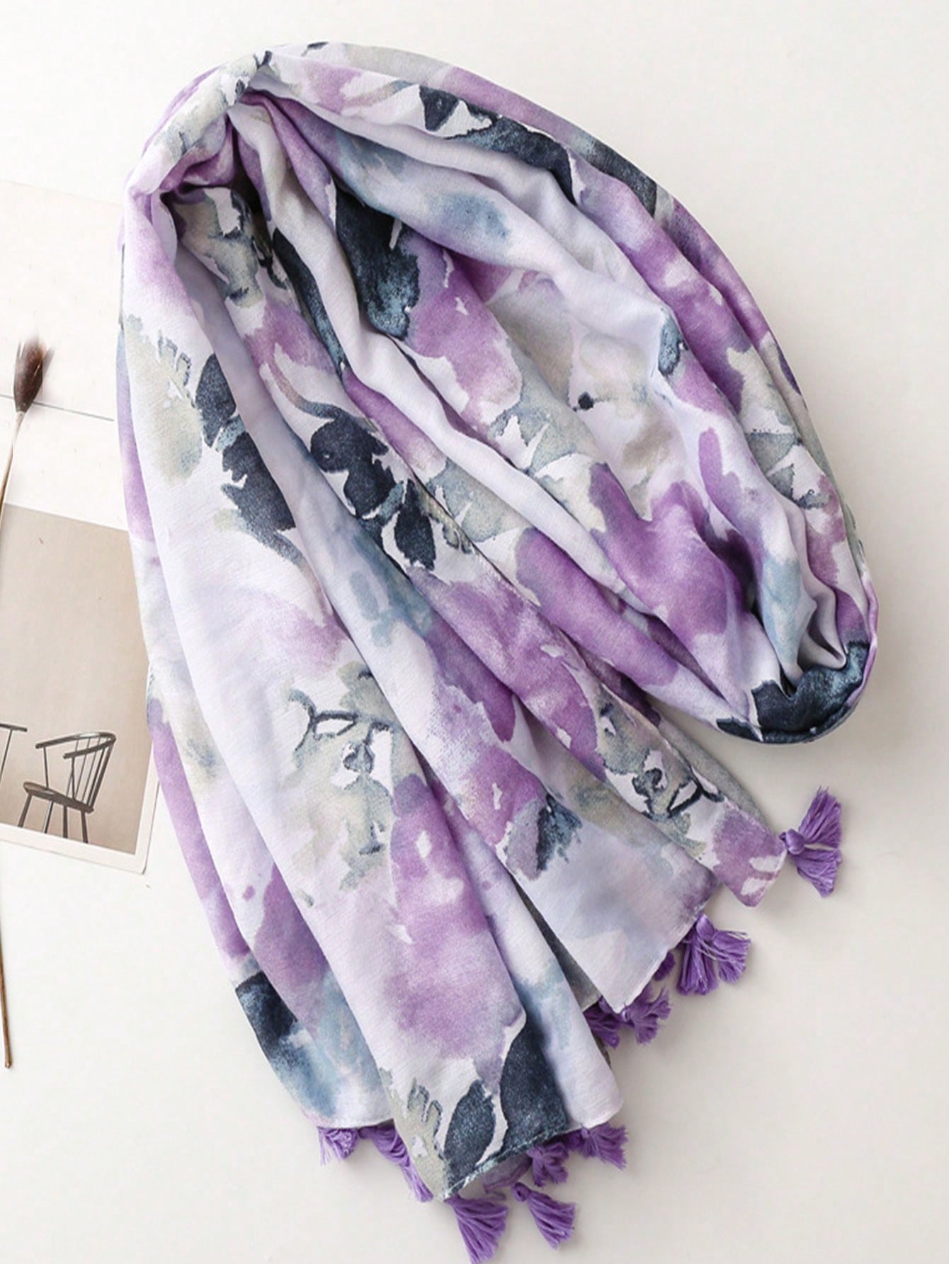 Women's Simple Style One-Piece Scarf, New Style Spring Summer Warm Wrap, Beach Sun Protection Shawl, Elegant and Versatile Long Shawl for Women