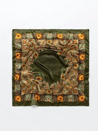 Luxury Silk Scarf 90*90cm, Ladies Head Wrap Topper, Vintage Four Seasons Women's Hair Scarf, Hijab, Foulard, Bandana, for Women