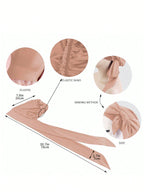 Khaki women's hair bonnet