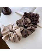 3pcs Vintage French Silk Hairbands for Women, Suitable for High/Low Bun Hairstyle, Daily Wear, Travel, Outdoor Activities and Casual Wear.