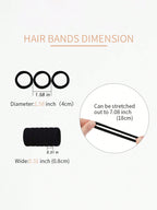 100pcs/pack candy color hair elastics for women with high elasticity and durability, simple and elegant design suitable for daily use and outfit coordination, fashionable and versatile hair accessories. Casual.