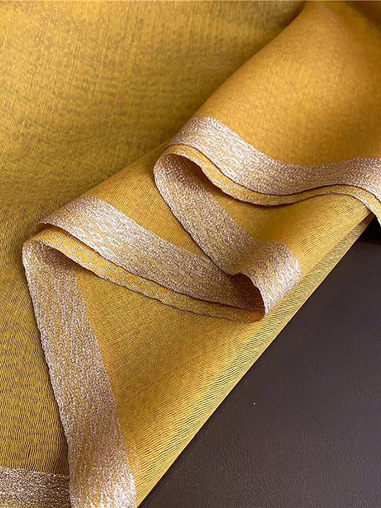 Women's Beige Valentine's Day Scarf One Piece, Suitable for Daily Wear in Spring, Keeps Neck Warm and Elegant Yellow