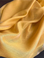 Women's Beige Valentine's Day Scarf One Piece, Suitable for Daily Wear in Spring, Keeps Neck Warm and Elegant Yellow
