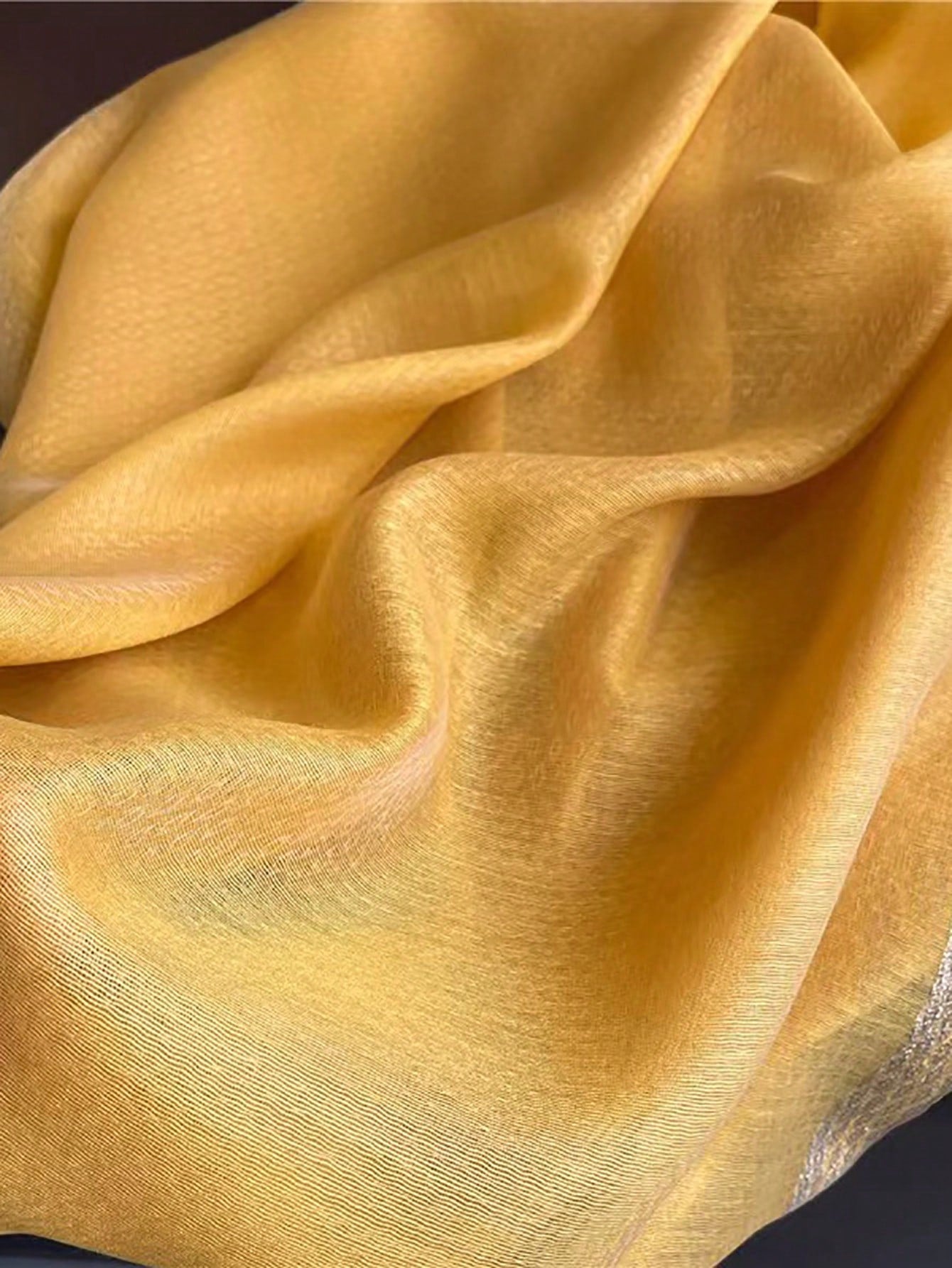 Women's Beige Valentine's Day Scarf One Piece, Suitable for Daily Wear in Spring, Keeps Neck Warm and Elegant Yellow
