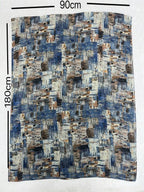 1PC Women's Multicolor Geometric Pattern Vintage Print Scarf Neck Gaiter Wrap for Daily, Travel, and Vacation