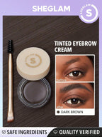 SHEGLAM Waterproof Brow Pomade - Highly Pigmented, Long-Wearing Waterproof Eyebrow Cream for Shaping and Filling with Dual-Ended Brush by Boss Brow