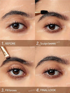 SHEGLAM Waterproof Brow Pomade - Highly Pigmented, Long-Wearing Waterproof Eyebrow Cream for Shaping and Filling with Dual-Ended Brush by Boss Brow