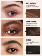 SHEGLAM Waterproof Brow Pomade - Highly Pigmented, Long-Wearing Waterproof Eyebrow Cream for Shaping and Filling with Dual-Ended Brush by Boss Brow