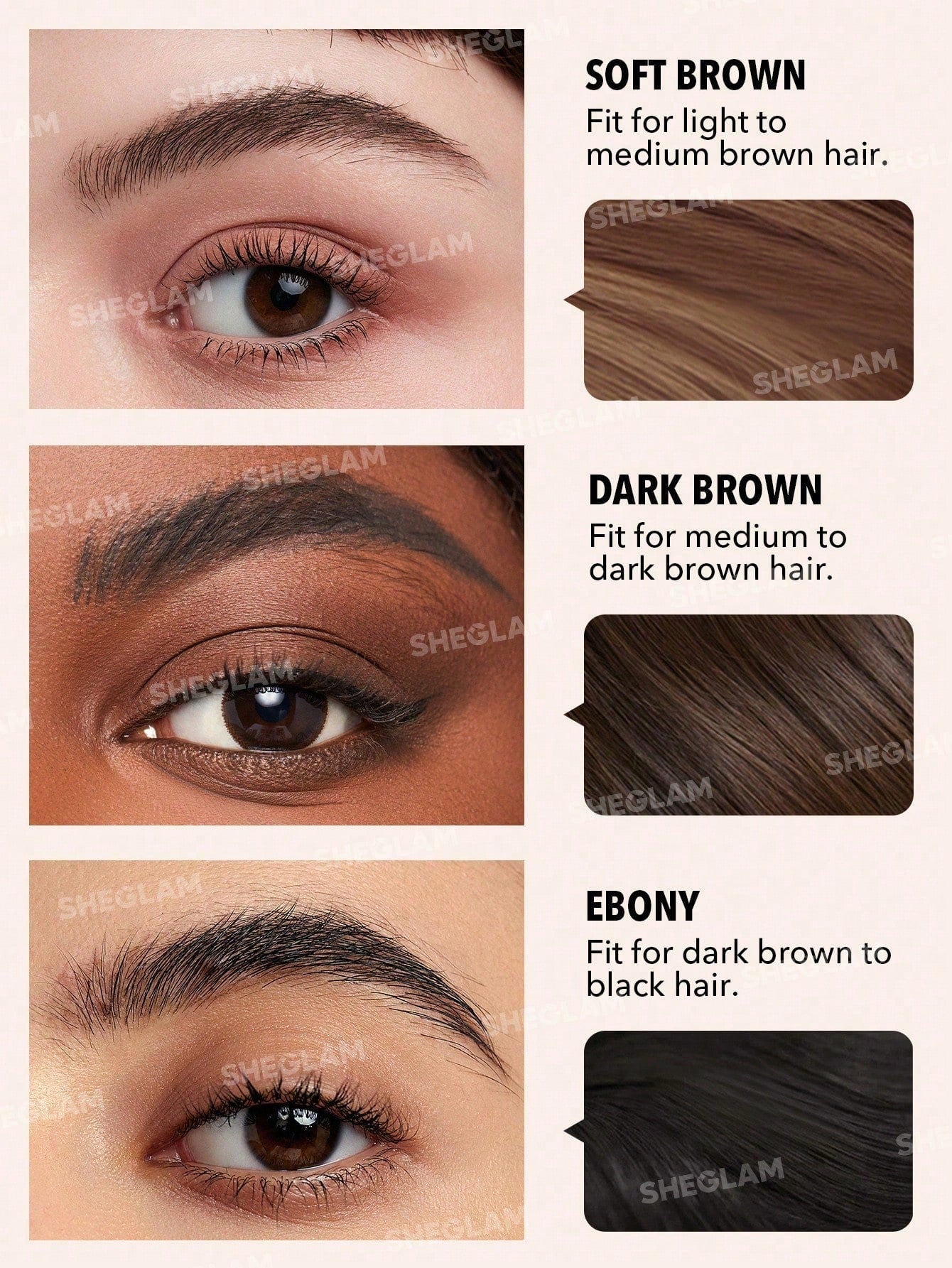 SHEGLAM Waterproof Brow Pomade - Highly Pigmented, Long-Wearing Waterproof Eyebrow Cream for Shaping and Filling with Dual-Ended Brush by Boss Brow