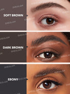 SHEGLAM Waterproof Brow Pomade - Highly Pigmented, Long-Wearing Waterproof Eyebrow Cream for Shaping and Filling with Dual-Ended Brush by Boss Brow