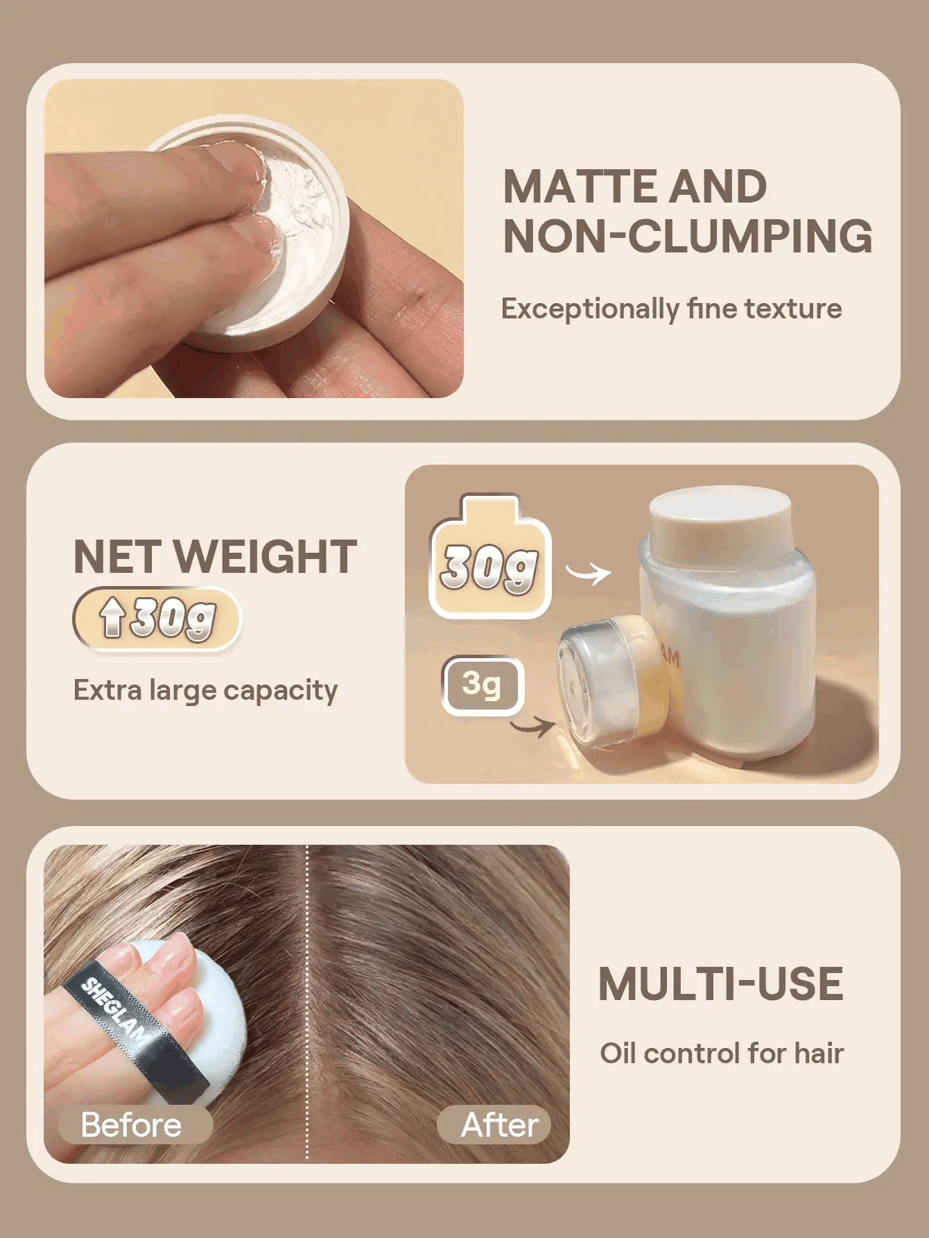 SHEGLAM Blur In A Bottle Loose Setting Powder Brand Beauty Makeup Face Paint Cosmetic For Women Girls Perfect For Winter Spring Ideal For Y2K Fancy Fashion Suitable For Birthday Valentine'S Day Gift Rave Party Ready Best Color