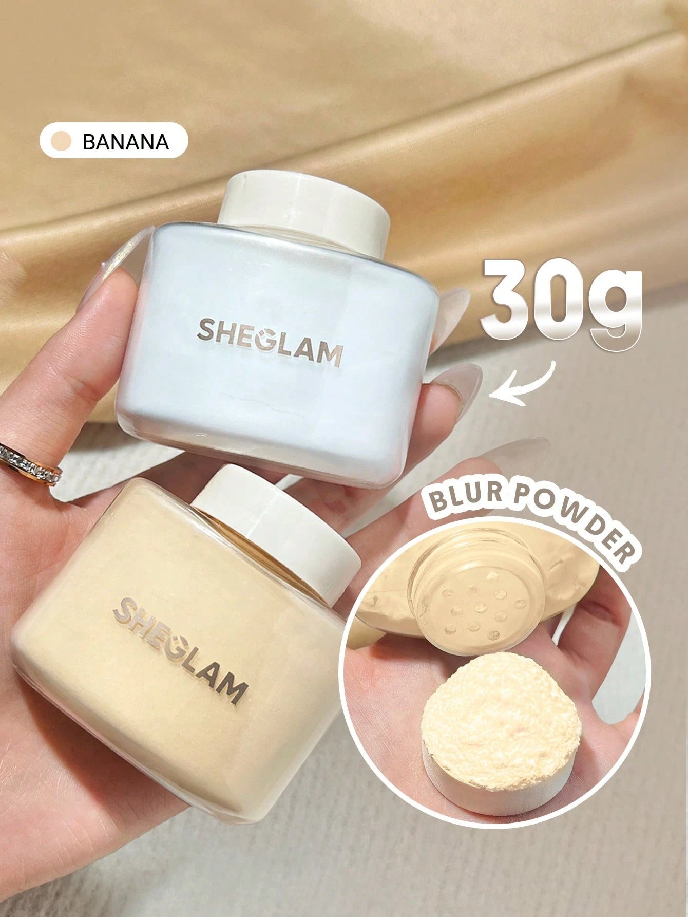 SHEGLAM Blur In A Bottle Loose Setting Powder Brand Beauty Makeup Face Paint Cosmetic For Women Girls Perfect For Winter Spring Ideal For Y2K Fancy Fashion Suitable For Birthday Valentine'S Day Gift Rave Party Ready Best Color