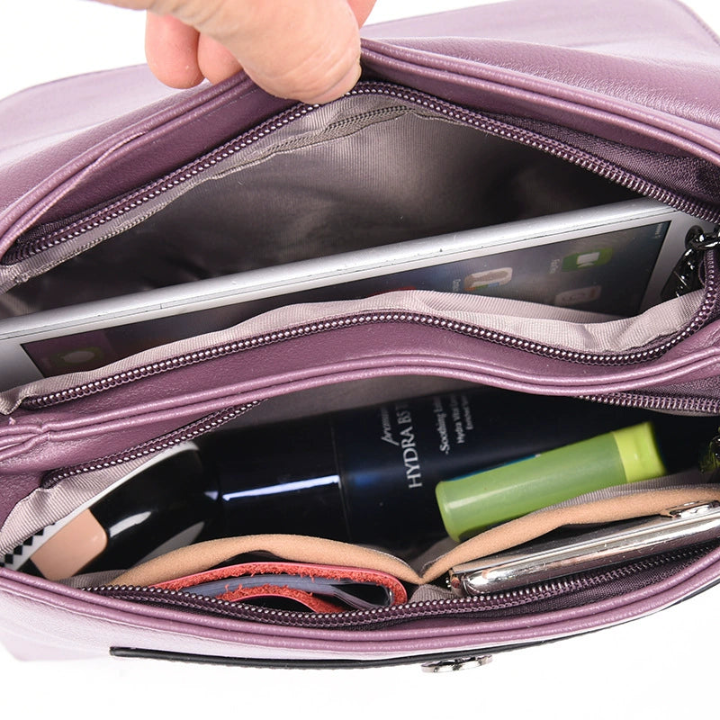 2025 New Spring and Summer Middle-aged Mother Women's Large Capacity Crossbody Bag Casual Shoulder Bag