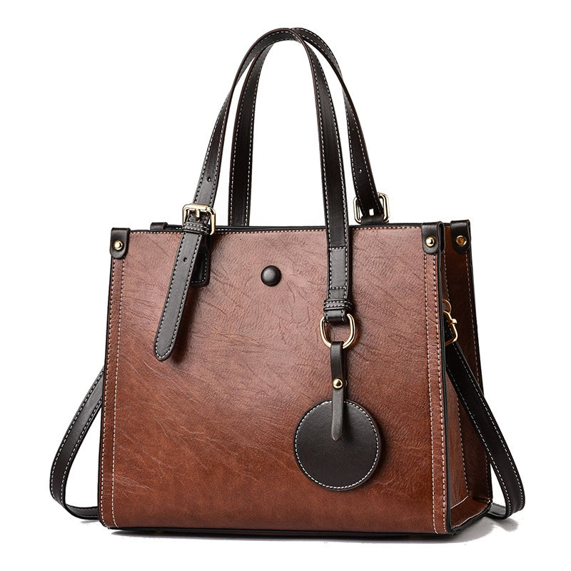 Bags for Women 2025 Autumn New Fashion Retro Handbags Large Capacity Elegant Middle-Aged Single Shoulder Crossbody Bag