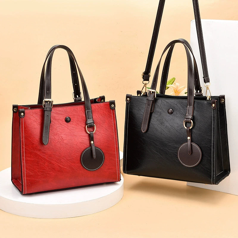 Bags for Women 2025 Autumn New Fashion Retro Handbags Large Capacity Elegant Middle-Aged Single Shoulder Crossbody Bag