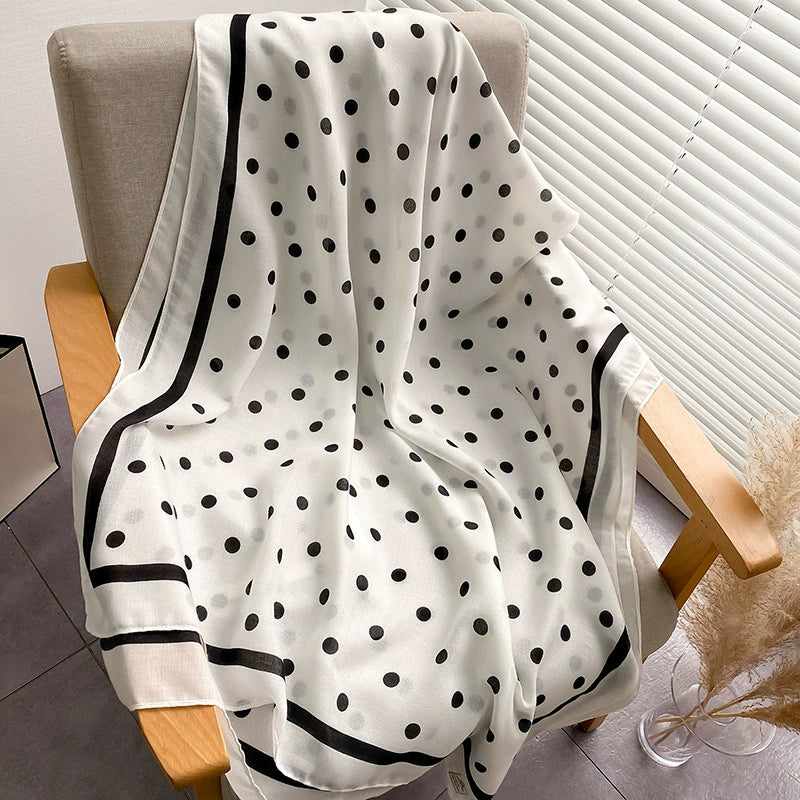 New Beach Towel Thin Cotton Linen Summer Printed Scarf Long Shawl Student Warm Neck Women