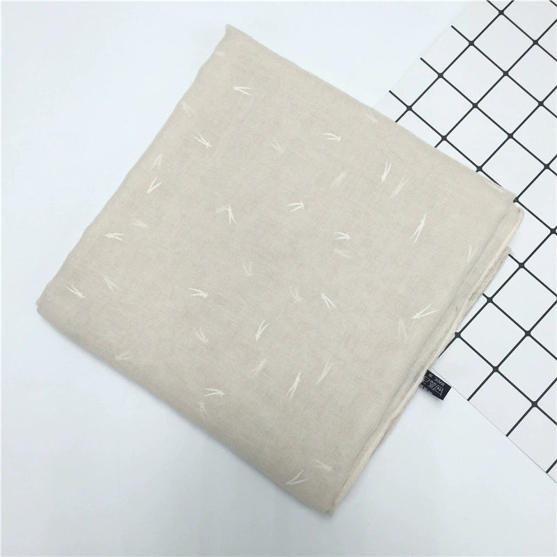 Foreign Trade Spring and Summer New Japanese Sweet Monochrome Small Fresh Large Size Scarf Suya Mori Women's Thin Scarf Women