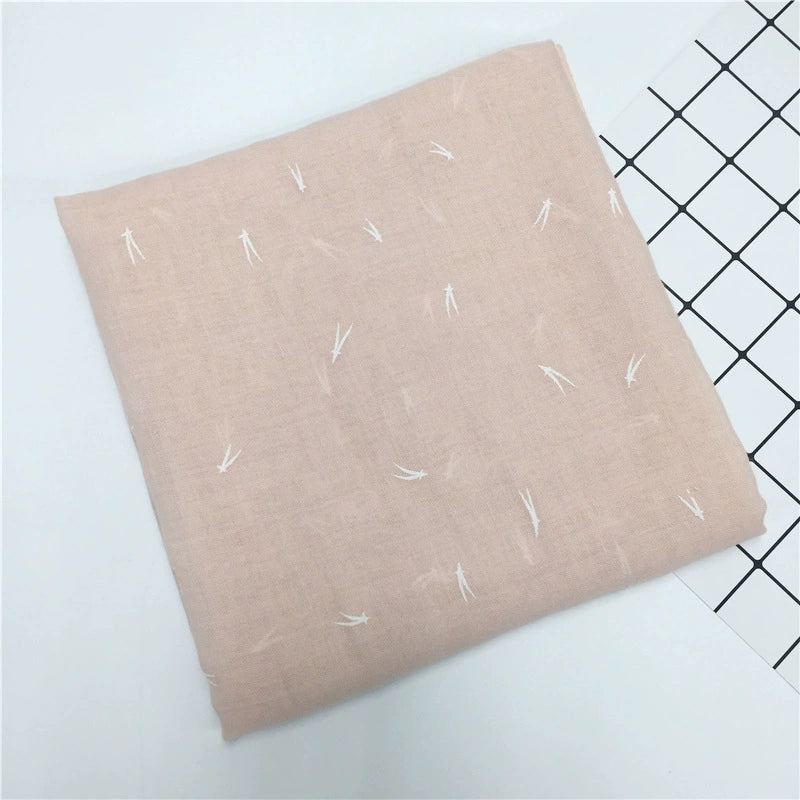 Foreign Trade Spring and Summer New Japanese Sweet Monochrome Small Fresh Large Size Scarf Suya Mori Women's Thin Scarf Women
