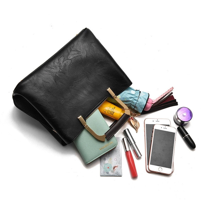 Women's Handbag 2025 New European and American Fashion Women's Bag Retro Shoulder Crossbody Bag Middle-Aged Mother Bag Delivery