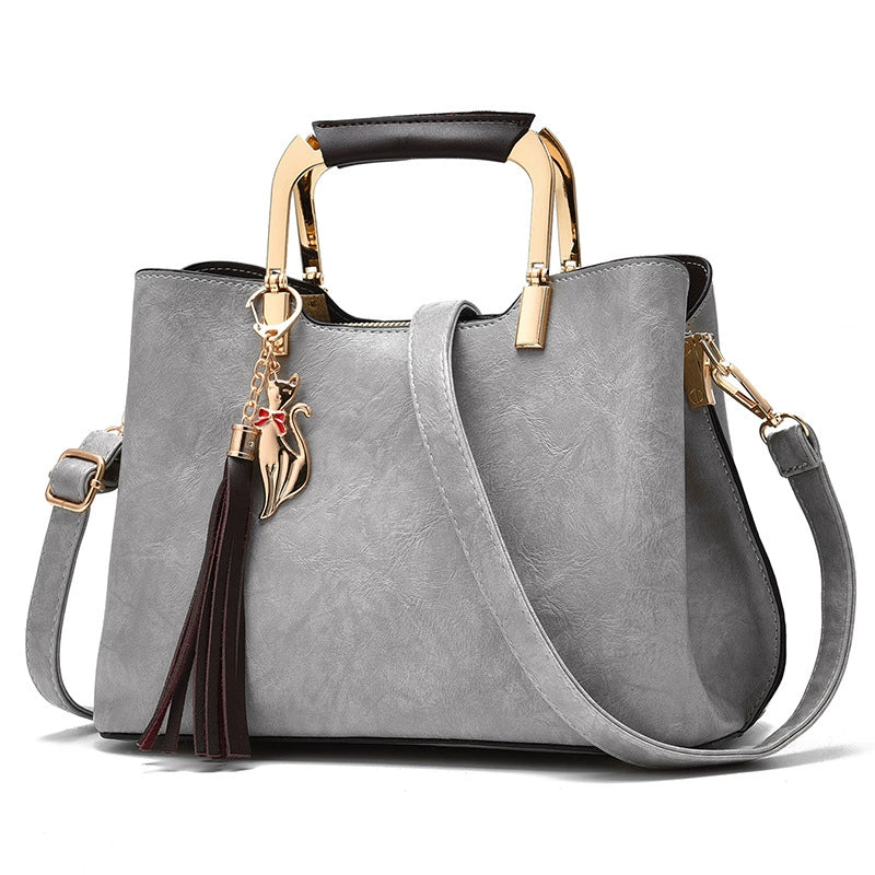 Women's Handbag 2025 New European and American Fashion Women's Bag Retro Shoulder Crossbody Bag Middle-Aged Mother Bag Delivery