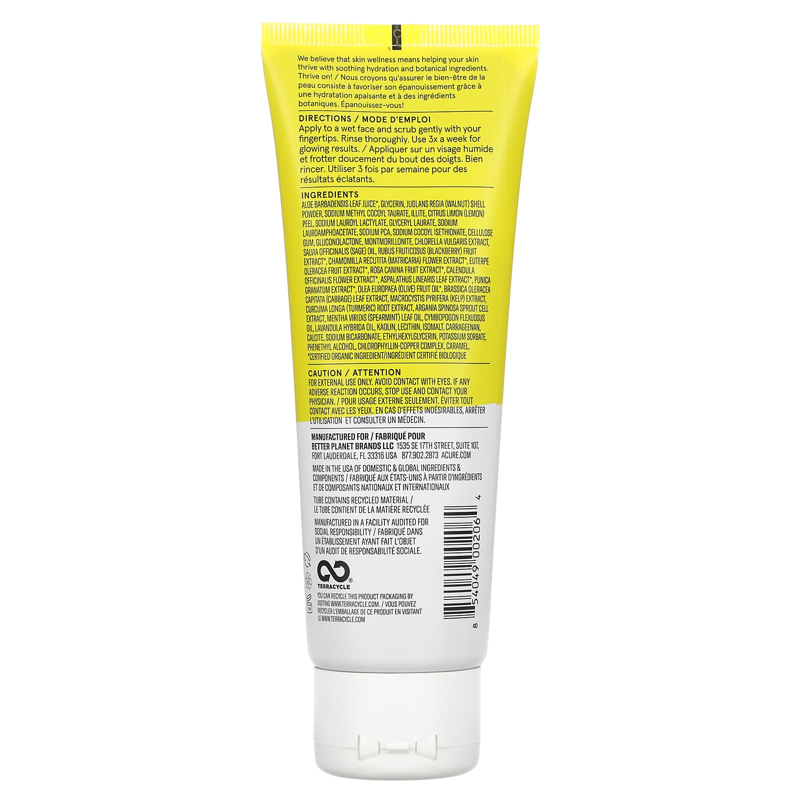 Acure Brightening Facial Scrub 118ml