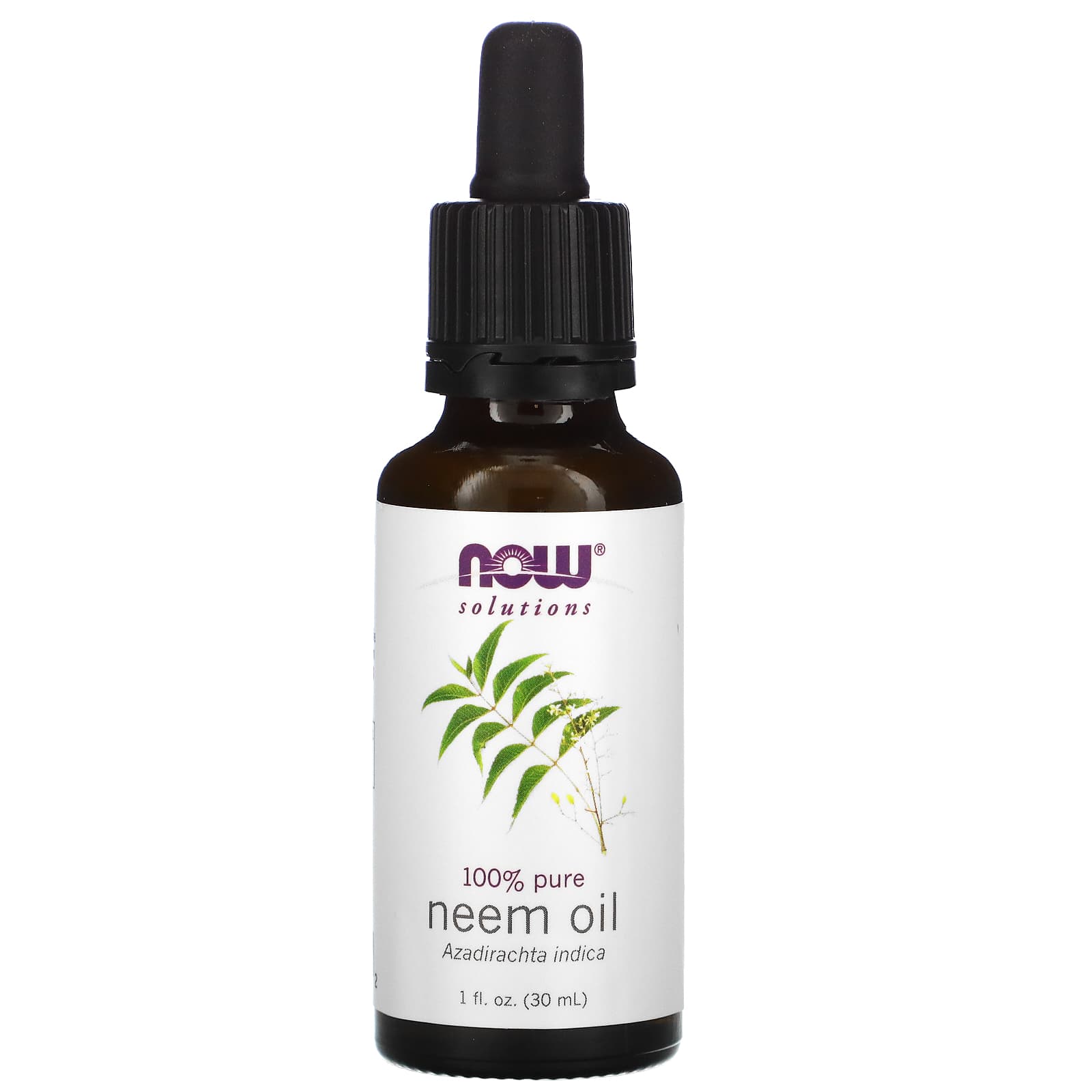 Now Foods Solutions 100% Pure Neem Oil 30 ml
