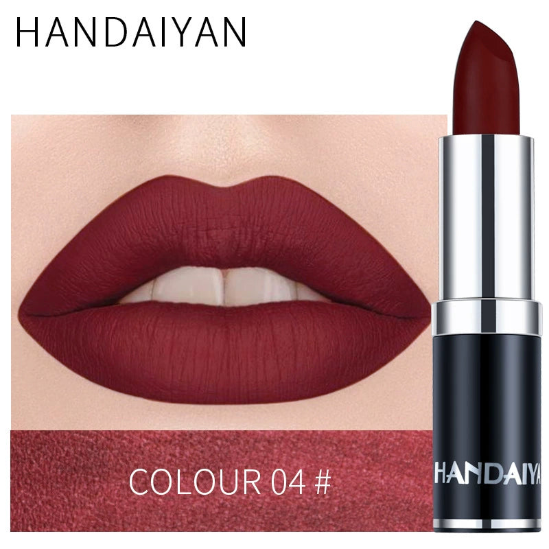 Cross-Border Velvet Lipstick Beauty Care Handaiyan Long-Lasting Waterproof Amazon Popular Matte Lipstick Lipstick