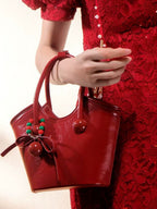 Nanfeng Cherry Love Portable Tote Bag Women's 2025 New All-match Casual Ins Shoulder Crossbody Bag