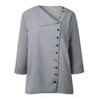Cross-border Trade European and American Autumn Women's plus size Loose Women's Shirt French Retro Commuter Long-sleeved Shirt for Women