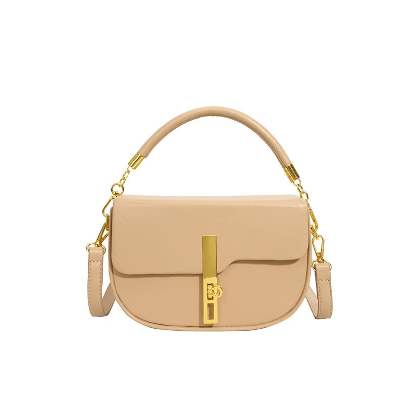Fresh and sweet texture saddle bag trend underarm lock single shoulder messenger bag fashion cross-border handbag women's