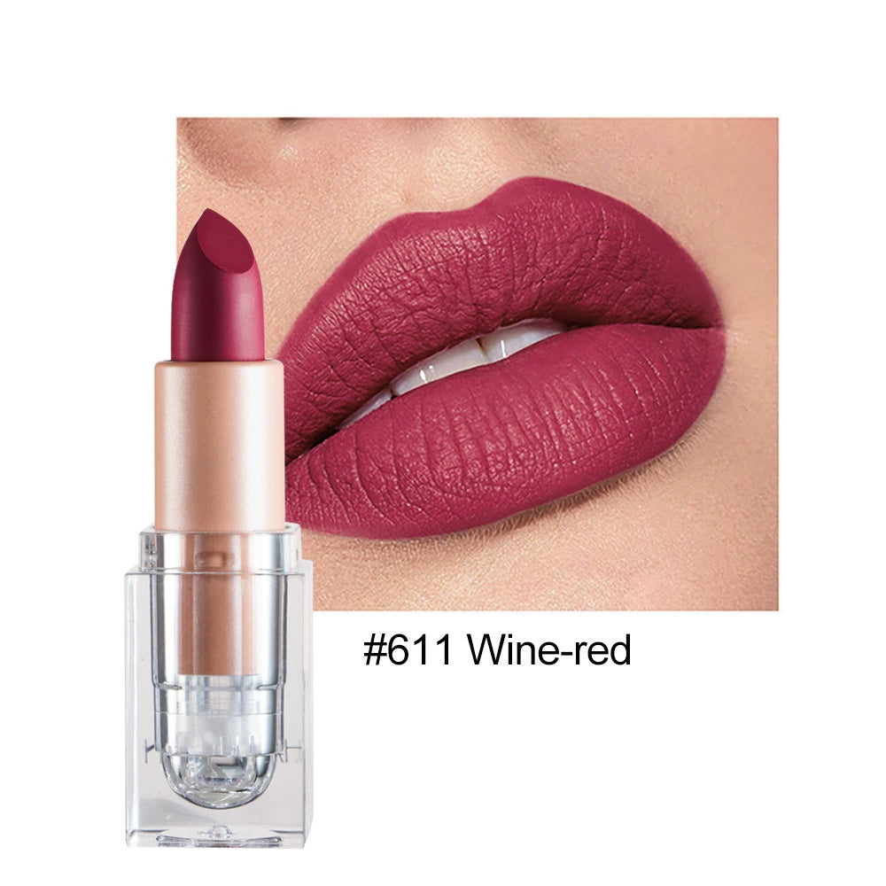 Cross-Border Matte Lipstick Nude Color Handaiyan Not Easy to Fade Export Amazon Makeup Matte Lipstick Lipstick
