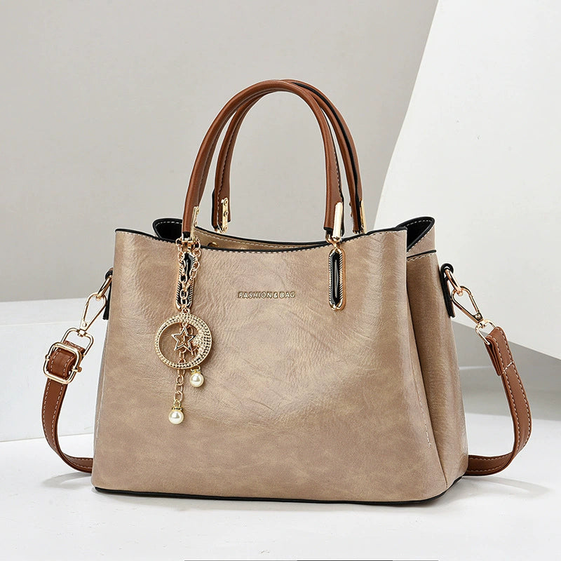 Cross-Border Women's Bag 2025 New Style Women's High-End Large-Capacity Handbag Mother Bag Single Shoulder Crossbody Tote Bag